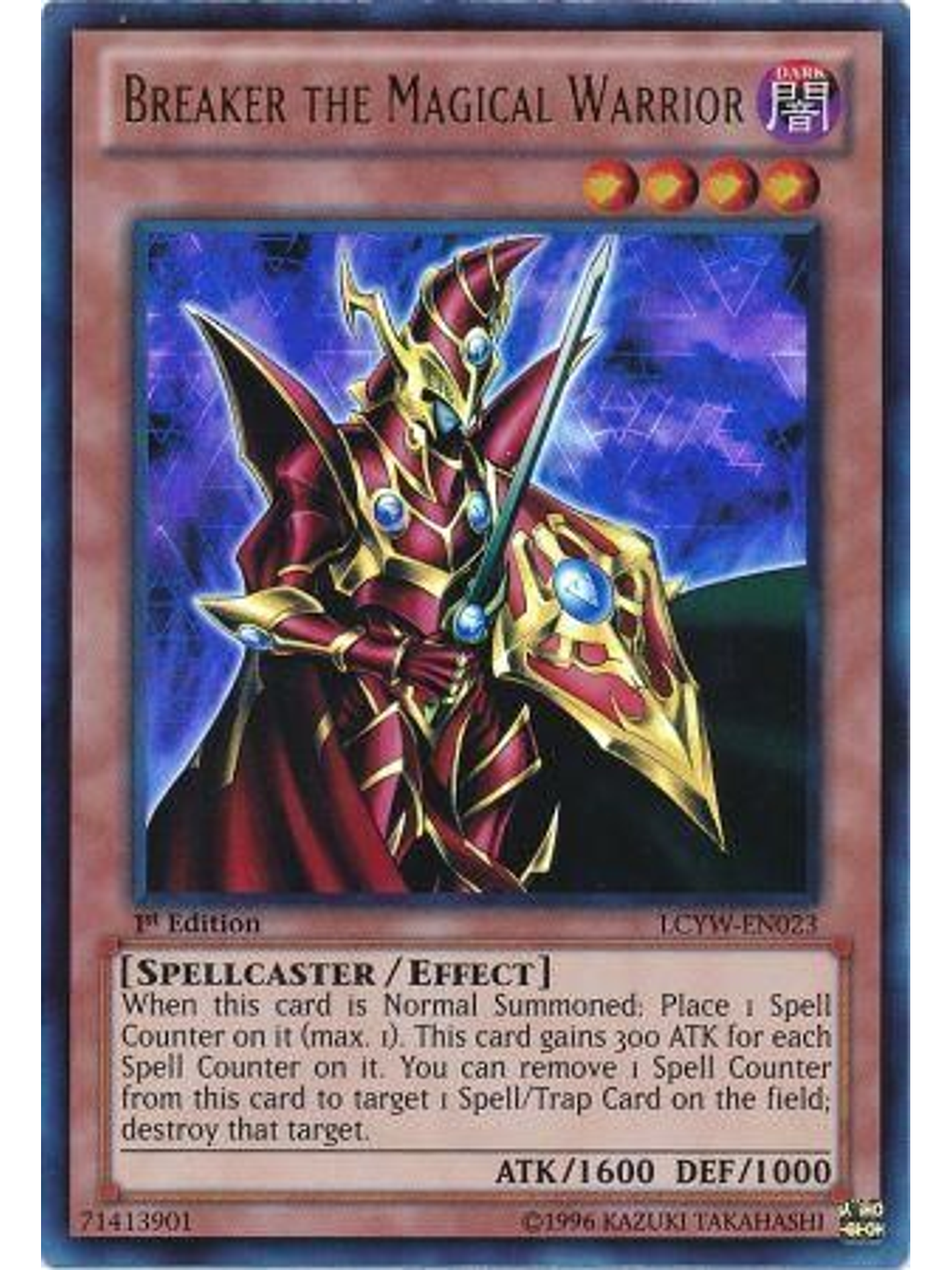 Breaker the Magical Warrior - LCYW-EN023 - Ultra Rare 1st Edition 1