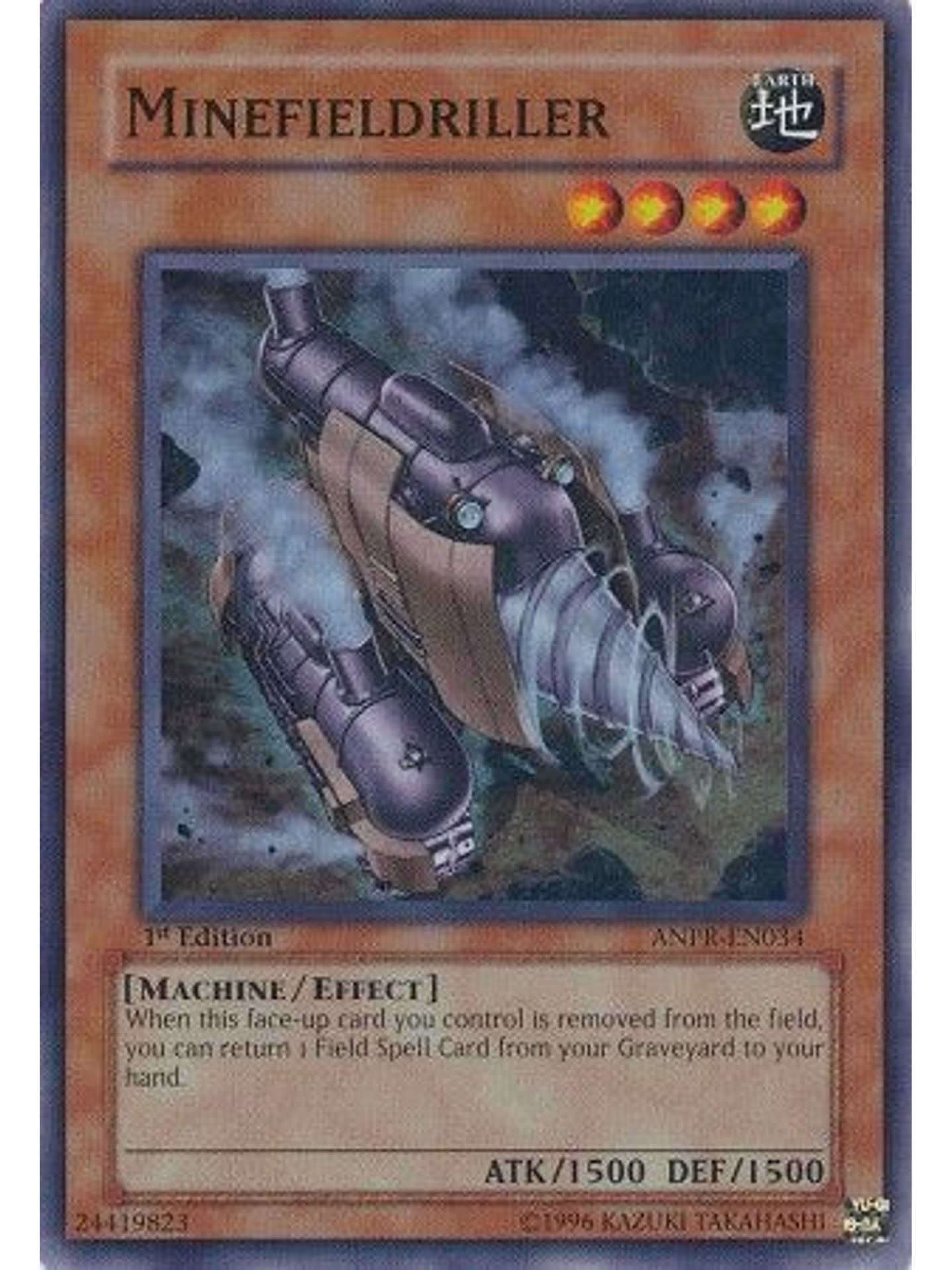 Minefieldriller - ANPR-EN034 - Super Rare 1st Edition 1