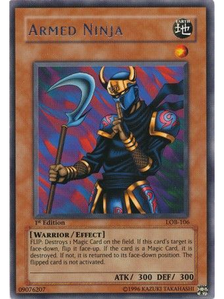 Armed Ninja - LOB-106 - Rare 1st Edition 1
