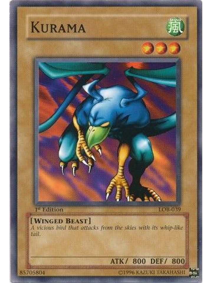 Kurama - LOB-039 - Common 1st Edition 1