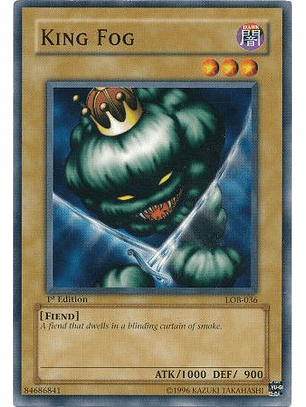 King Fog - LOB-036 - Common 1st Edition