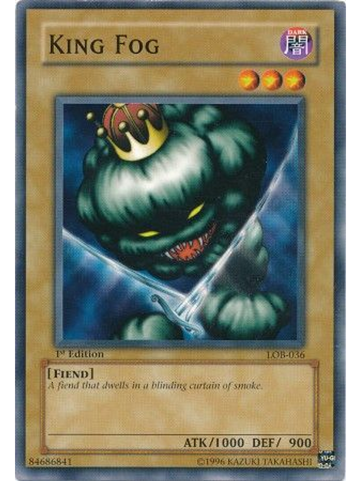 King Fog - LOB-036 - Common 1st Edition 1