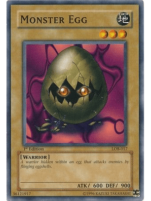 Monster Egg - LOB-017 - Common 1st Edition
