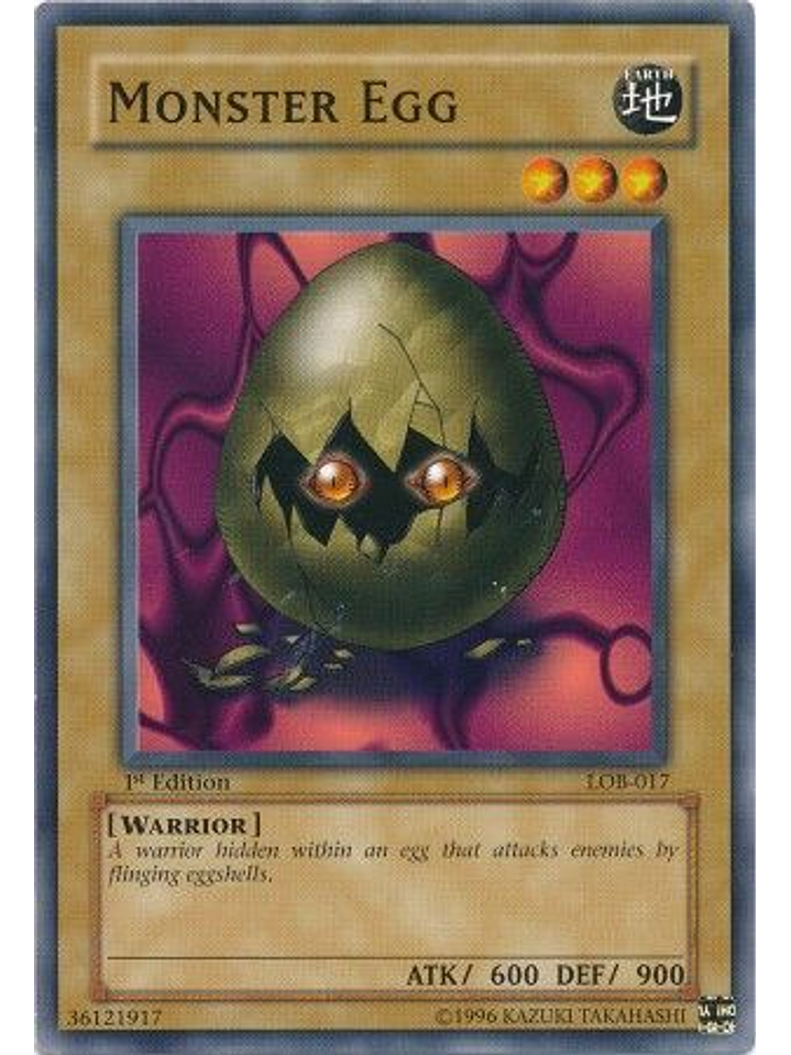 Monster Egg - LOB-017 - Common 1st Edition 1