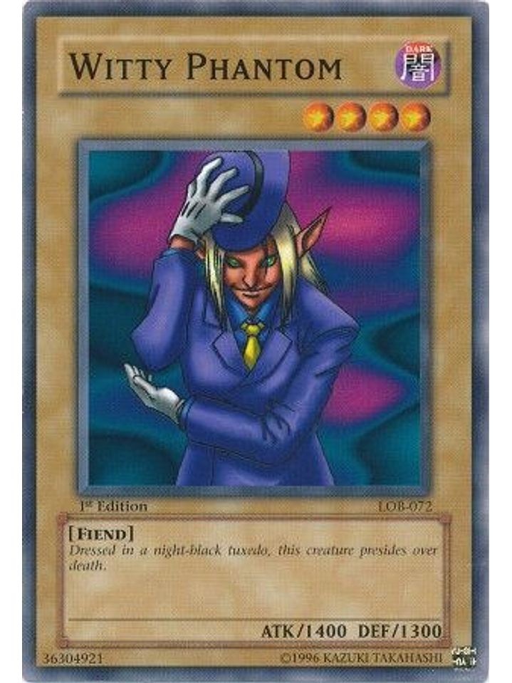 Witty Phantom - LOB-072 - Common 1st Edition 1