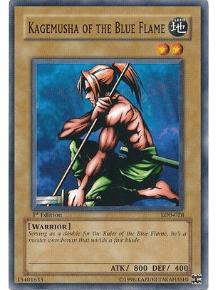 Kagemusha of the Blue Flame - LOB-028 - Common 1st Edition