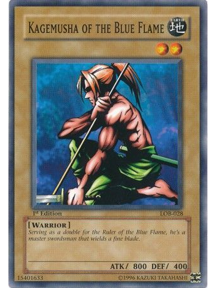 Kagemusha of the Blue Flame - LOB-028 - Common 1st Edition 1