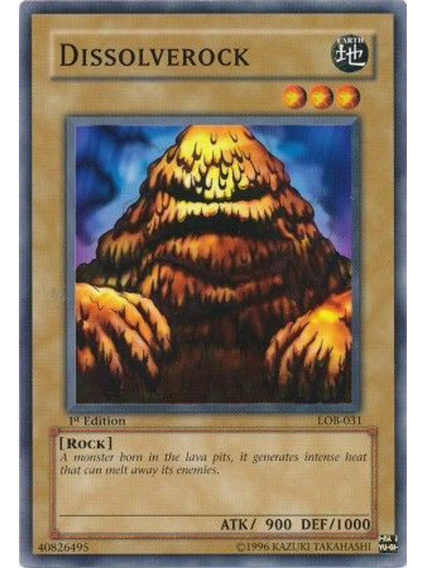 Dissolverock - LOB-031 - Common 1st Edition 1