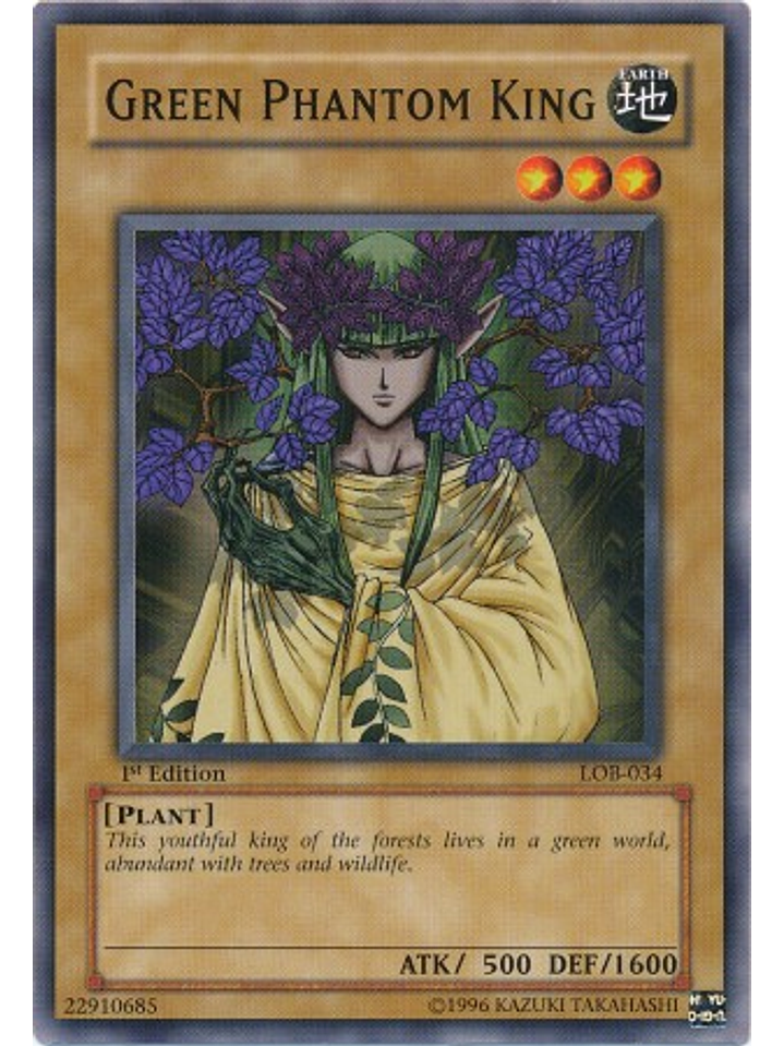 Green Phantom King - LOB-034 - Common 1st Edition 1