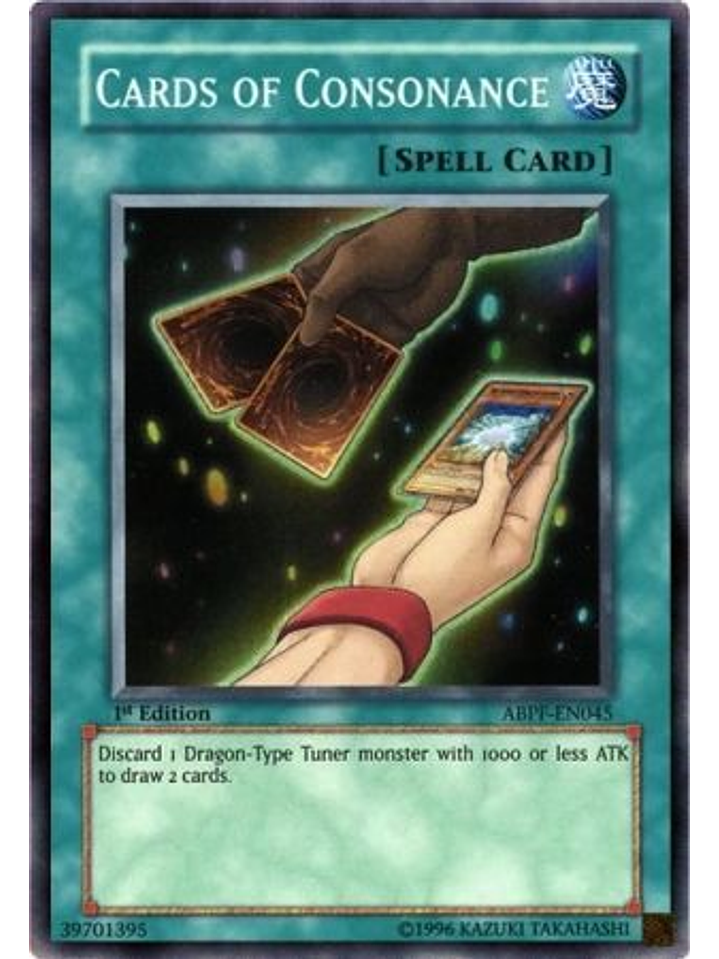 Cards of Consonance - ABPF-EN045 - Super Rare 1st Edition 1