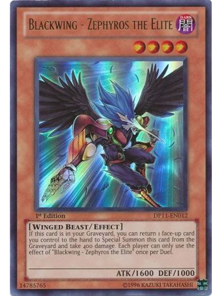 Blackwing - Zephyros the Elite - DP11-EN012 - Ultra Rare 1st Edition 1