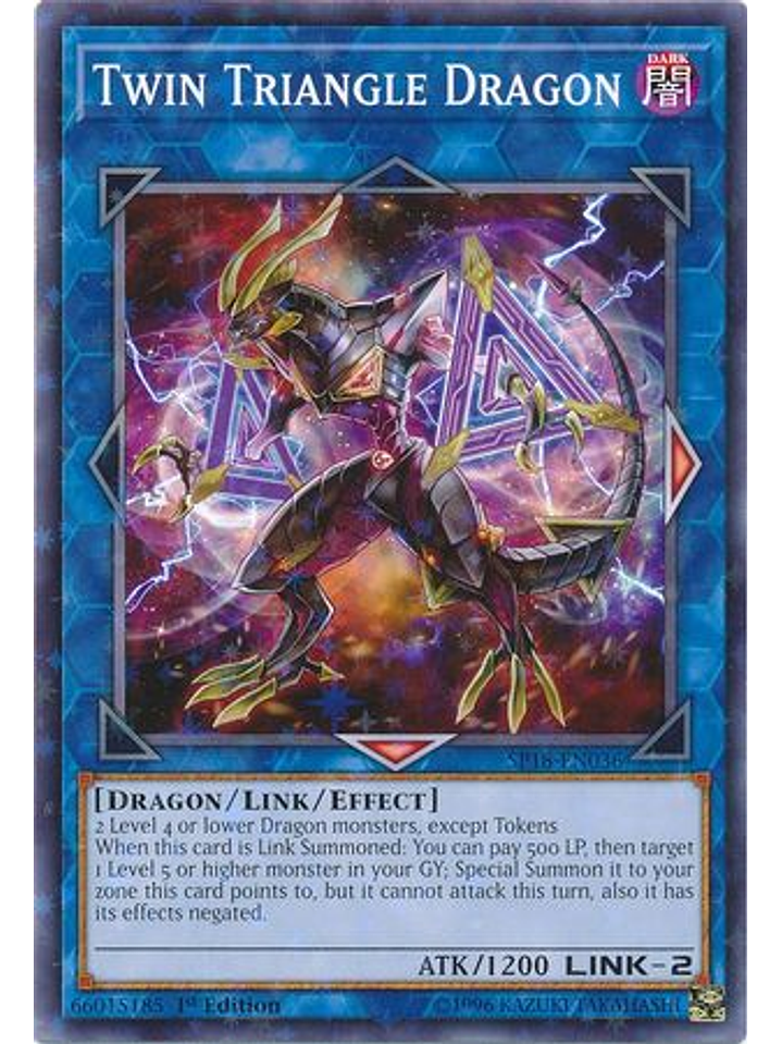 Twin Triangle Dragon - SP18-EN036 - Starfoil Rare 1st Edition 1