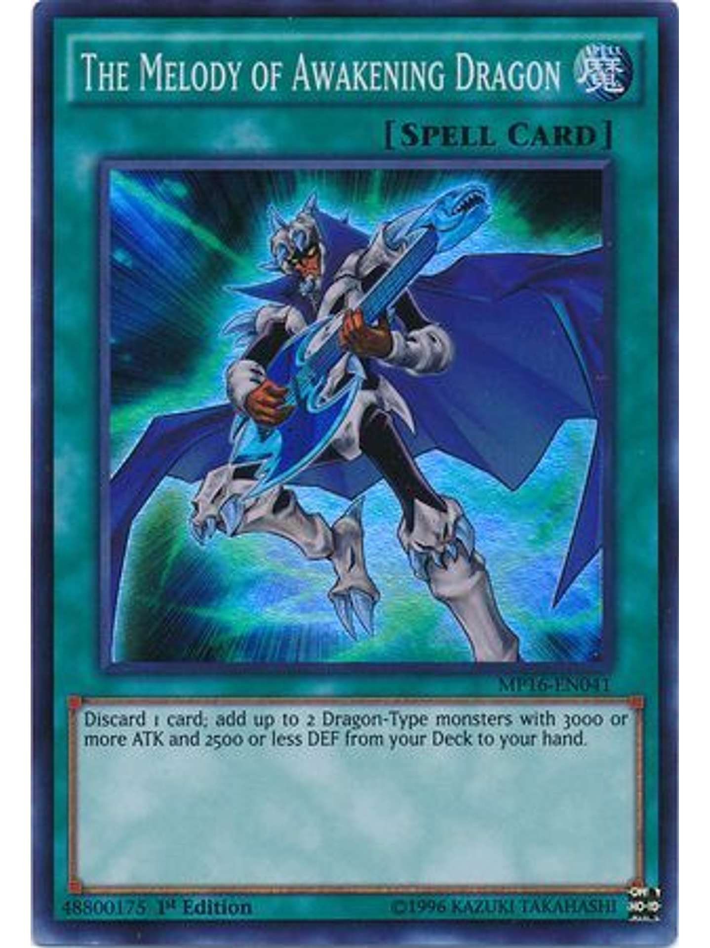 The Melody of Awakening Dragon - MP16-EN041 - Super Rare 1st Edition 1
