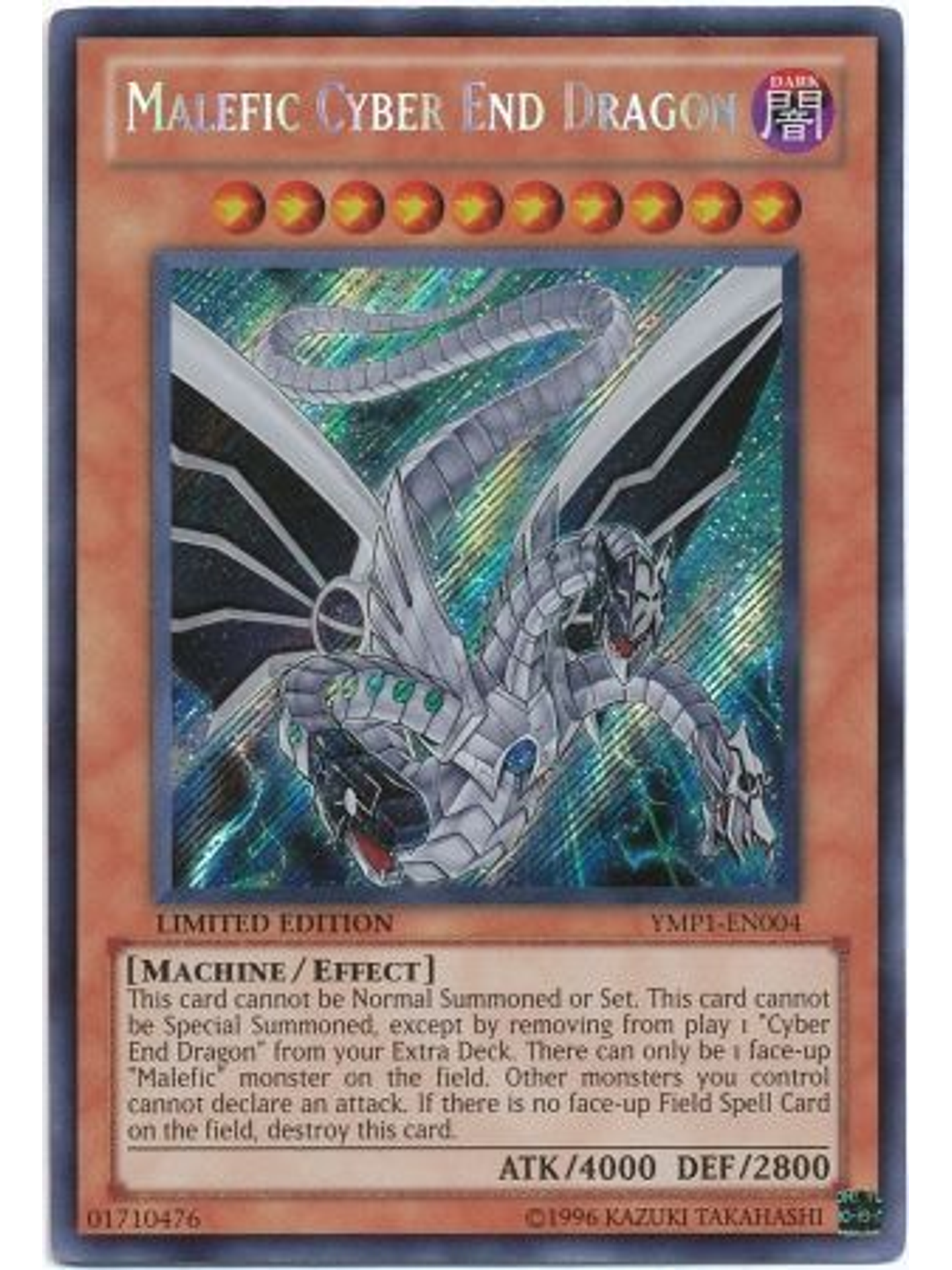 Malefic Cyber End Dragon - YMP1-EN004 - Secret Rare 1