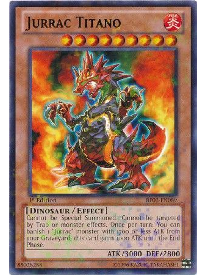 Jurrac Titano - BP02-EN089 - Mosaic Rare 1st Edition 1