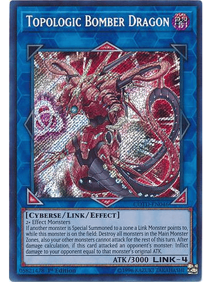 Topologic Bomber Dragon - COTD-EN046 - Secret Rare 1st Edition