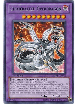 Chimeratech Overdragon - RYMP-EN061 - Rare 1st Edition