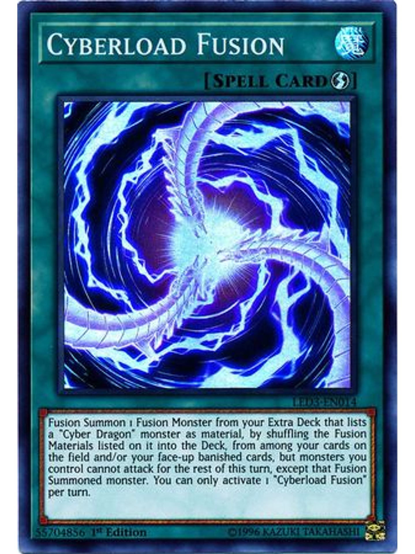 Cyberload Fusion - LED3-EN014 - Super Rare 1st Edition 1