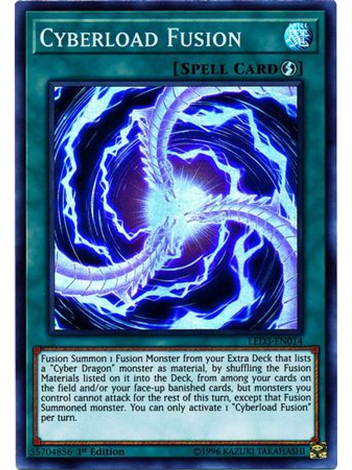 Cyberload Fusion - LED3-EN014 - Super Rare 1st Edition 1