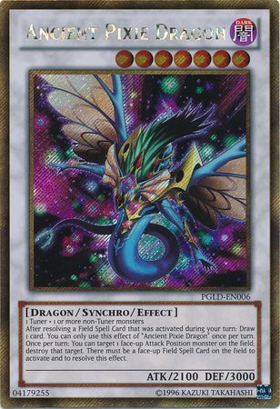Ancient Pixie Dragon - PGLD-EN006 - Gold Secret Rare Unlimited