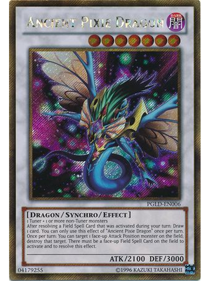 Ancient Pixie Dragon - PGLD-EN006 - Gold Secret Rare Unlimited 1