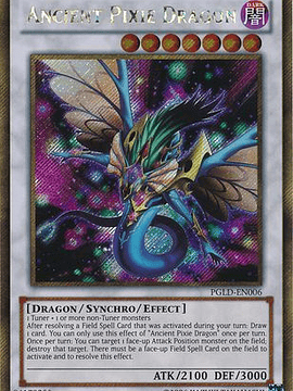 Ancient Pixie Dragon - PGLD-EN006 - Gold Secret Rare Unlimited