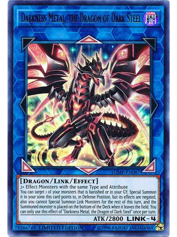 Darkness Metal, the Dragon of Dark Steel - JUMP-EN087 - Ultra Rare Limited Edition 1