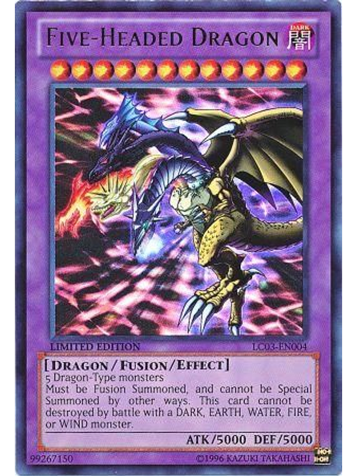 Five-Headed Dragon - LC03-EN004 - Ultra Rare 1st Edition 1