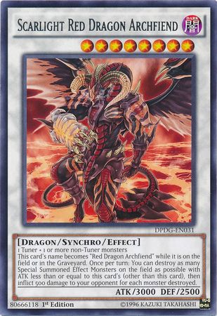 Scarlight Red Dragon Archfiend - DPDG-EN031 - Rare 1st Edition
