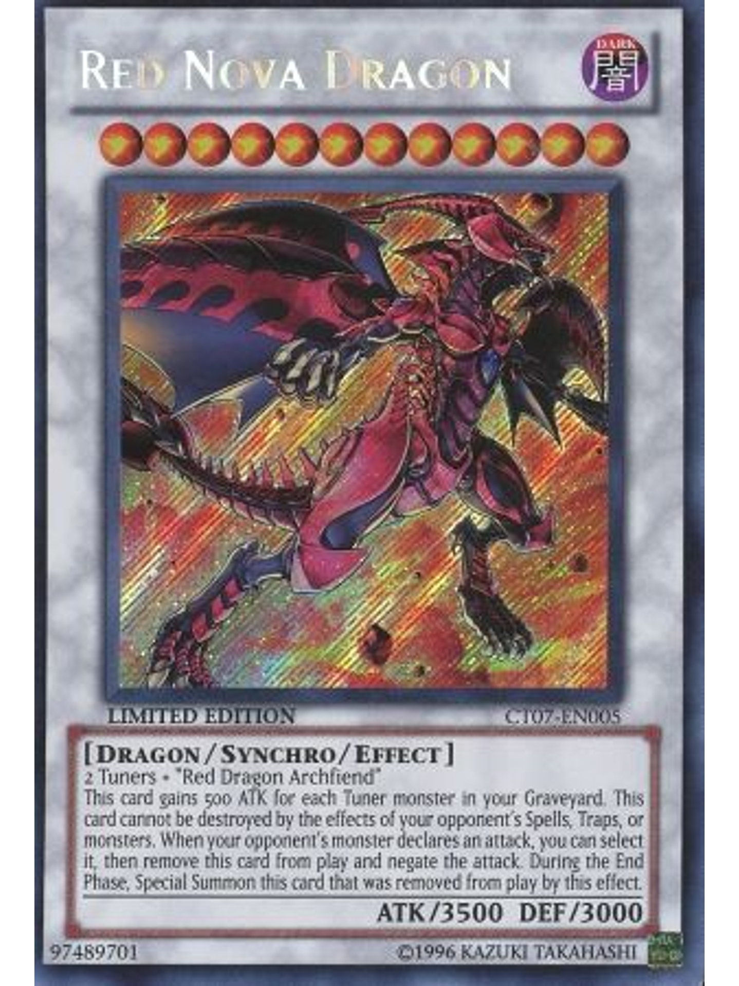 Red Nova Dragon - CT07-EN005 - Secret Rare 1