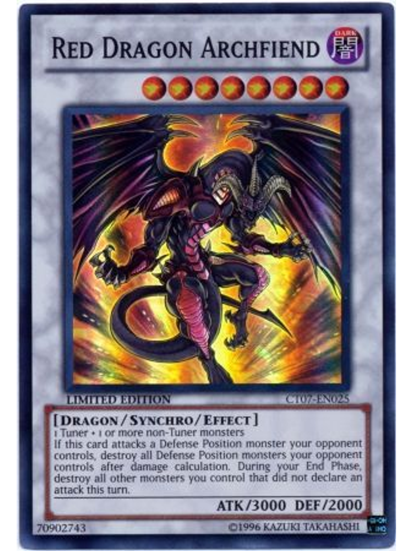 Red Dragon Archfiend - CT07-EN025 - Super Rare 1