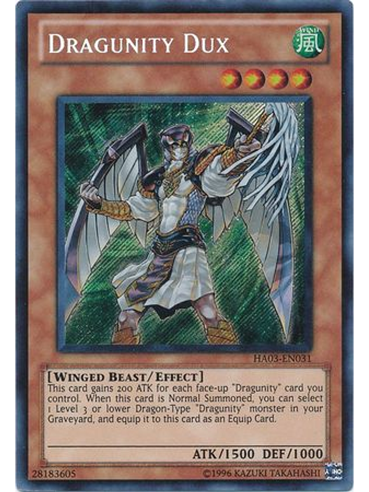 Dragunity Dux - HA03-EN031 - Secret Rare Unlimited 1