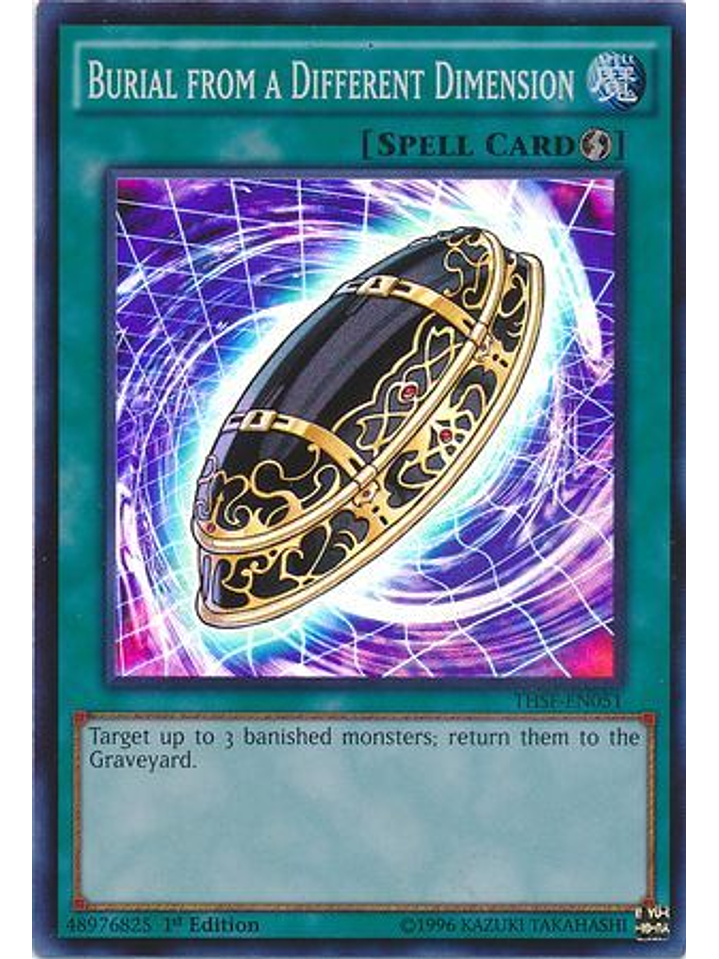 Burial from a Different Dimension - THSF-EN051 - Super Rare 1st Edition 1