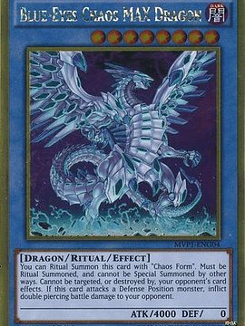 Blue-Eyes Chaos MAX Dragon - MVP1-ENG04 - Gold Rare 1st Edition