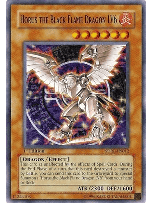 Horus The Black Flame Dragon Lv6 - sdrl-en012 - Common 1st Edition
