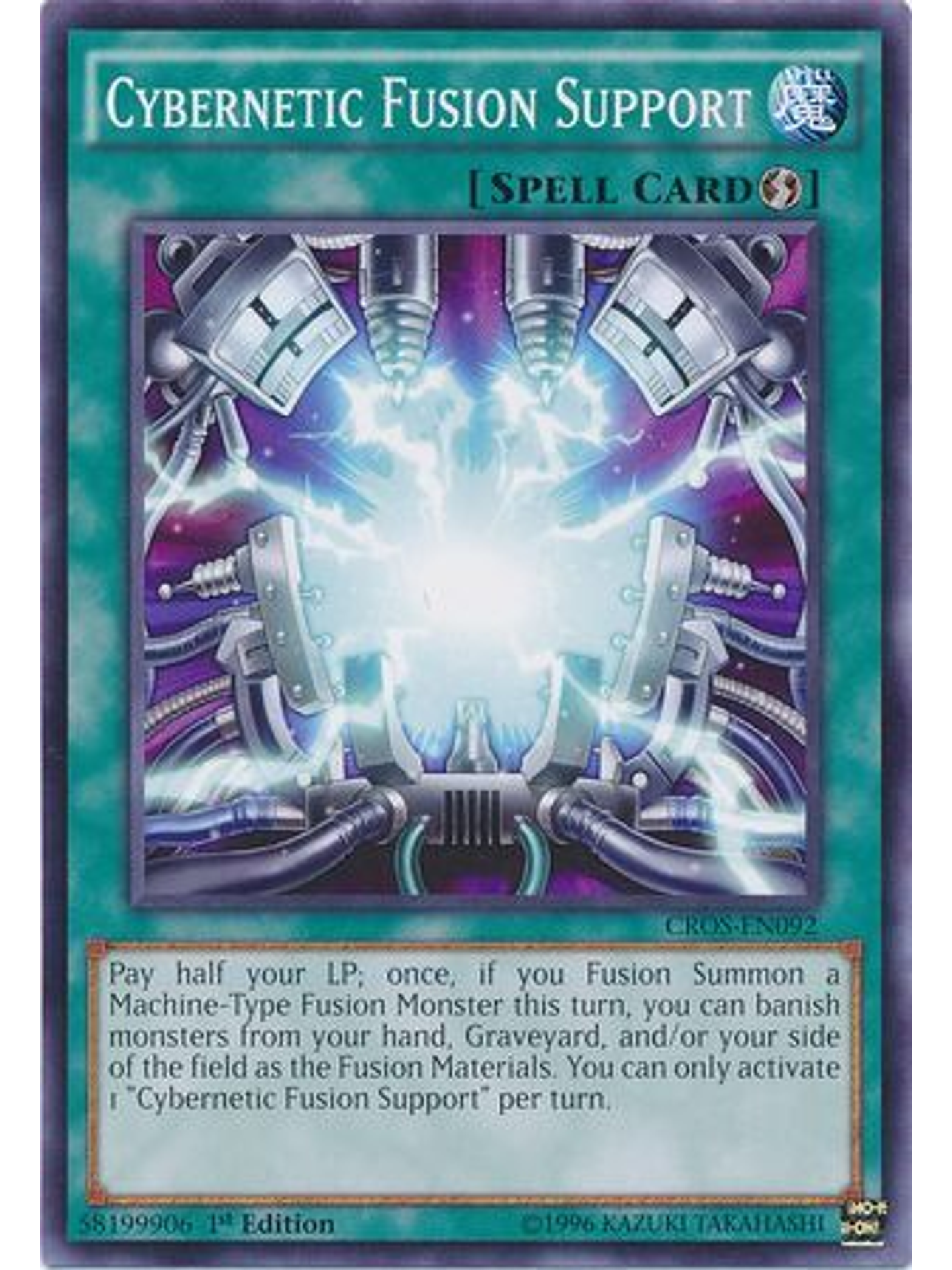 Cybernetic Fusion Support - CROS-EN092 - Common 1st Edition 1