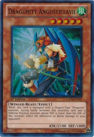 Dragunity Angusticlavii - ha04-en047 - Super Rare 1st Edition