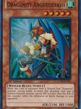 Dragunity Angusticlavii - ha04-en047 - Super Rare 1st Edition