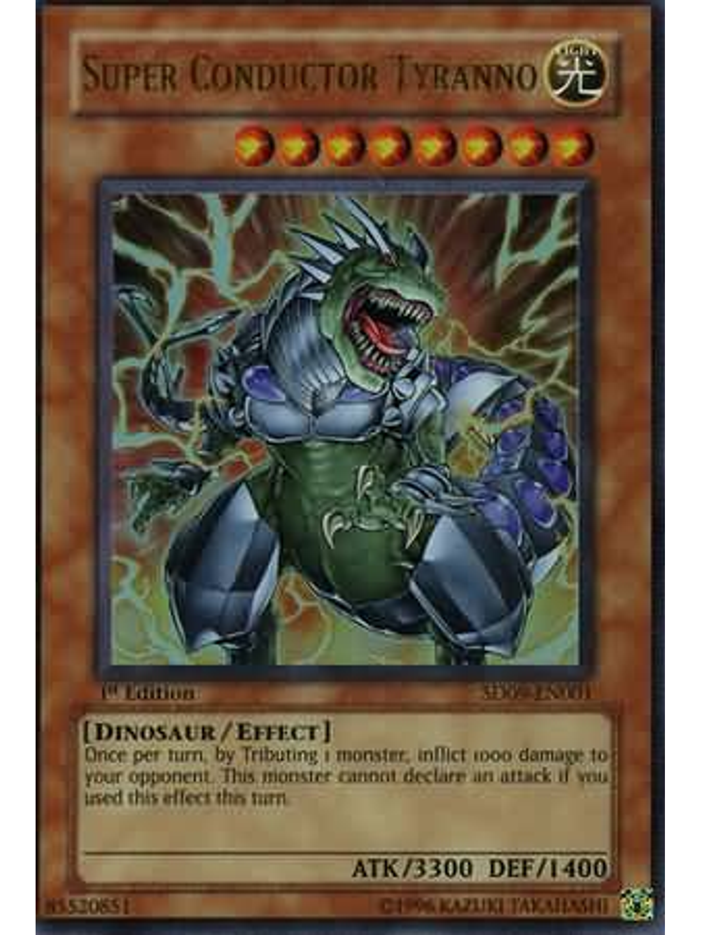Super Conductor Tyranno - sd09-en001 - Ultra Rare 1st Editio 1