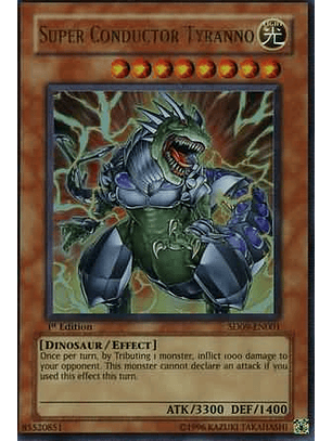 Super Conductor Tyranno - sd09-en001 - Ultra Rare 1st Editio