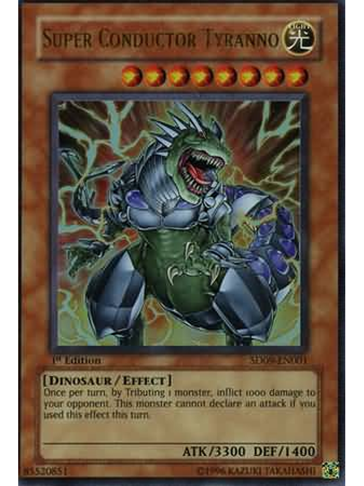 Super Conductor Tyranno - sd09-en001 - Ultra Rare 1st Editio 1