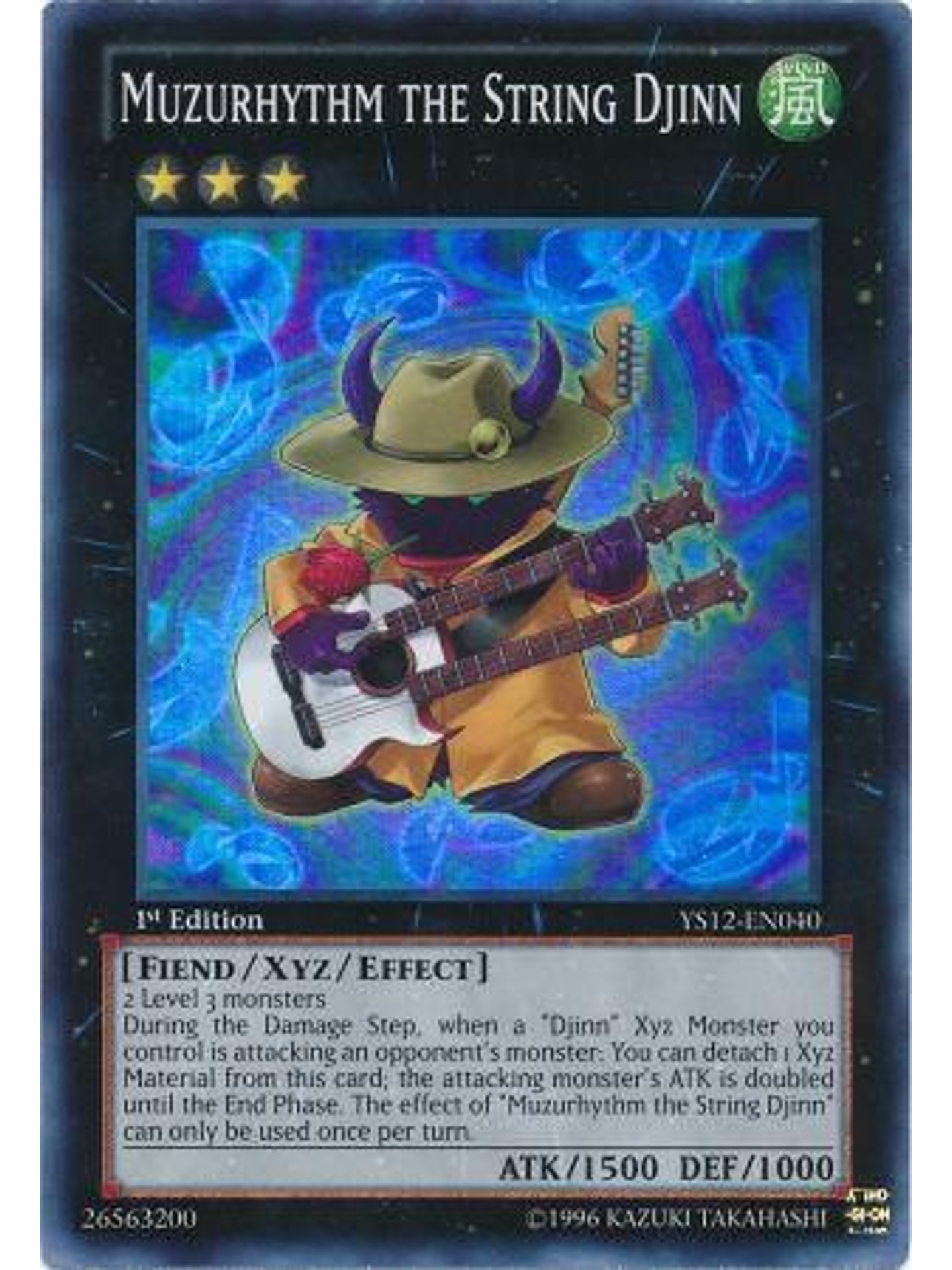 Muzurhythm The String Djinn - ys12-en040 - Super Rare 1st Edition 1