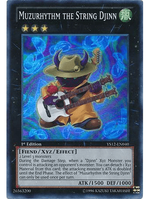 Muzurhythm The String Djinn - ys12-en040 - Super Rare 1st Edition