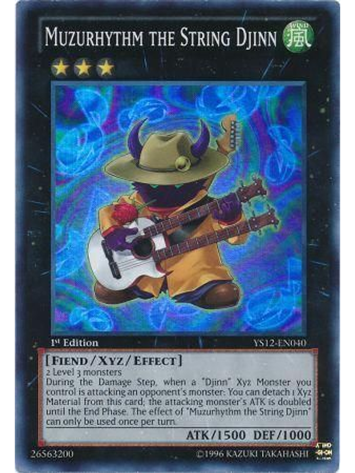Muzurhythm The String Djinn - ys12-en040 - Super Rare 1st Edition 1