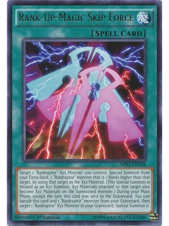 Rank-Up-Magic Skip Force - SHVI-EN058 - Rare 1st Edition 1