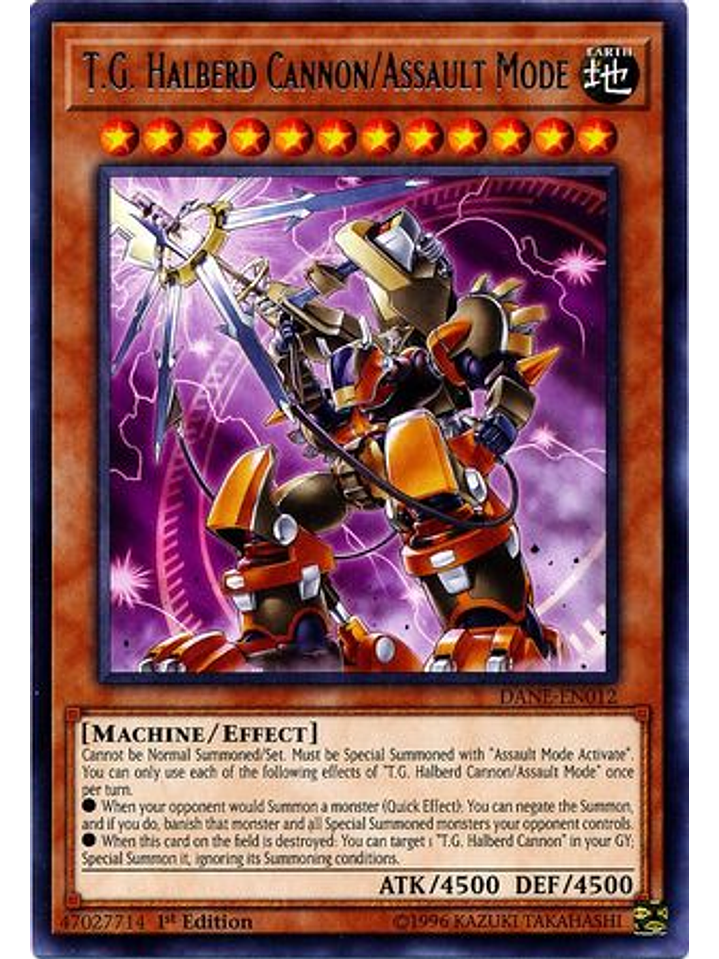 T.g. Halberd Cannon/assault Mode - dane-en012 - Rare 1st Edition 1