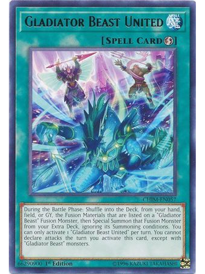 Gladiator Beast United - CHIM-EN057 - Rare 1st Edition 1