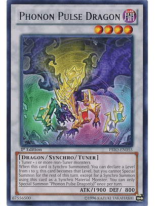 Phonon Pulse Dragon - prio-en055 - Rare 1st Edition