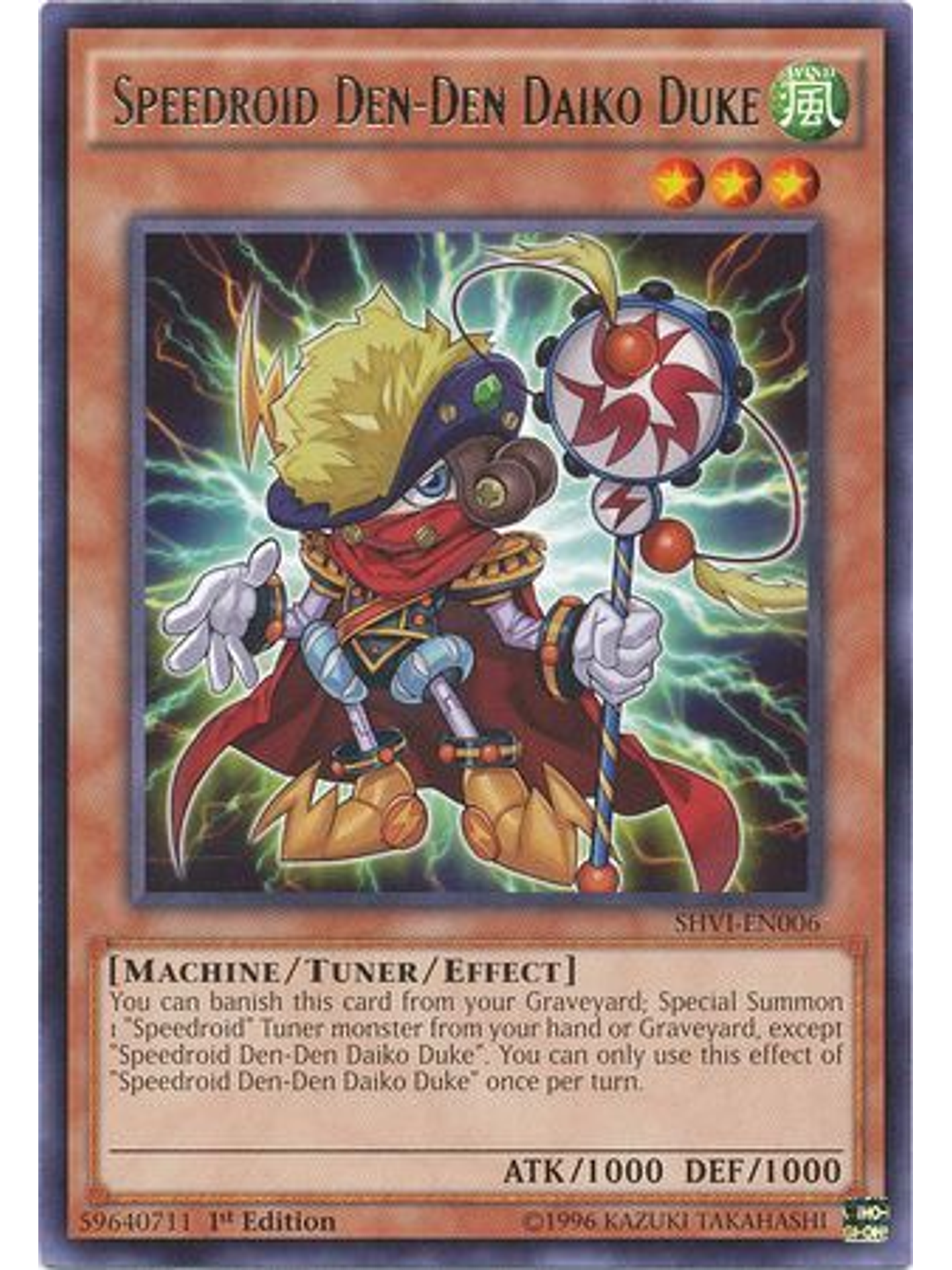 Speedroid Den-den Daiko Duke - shvi-en006 - Rare 1st Edition 1