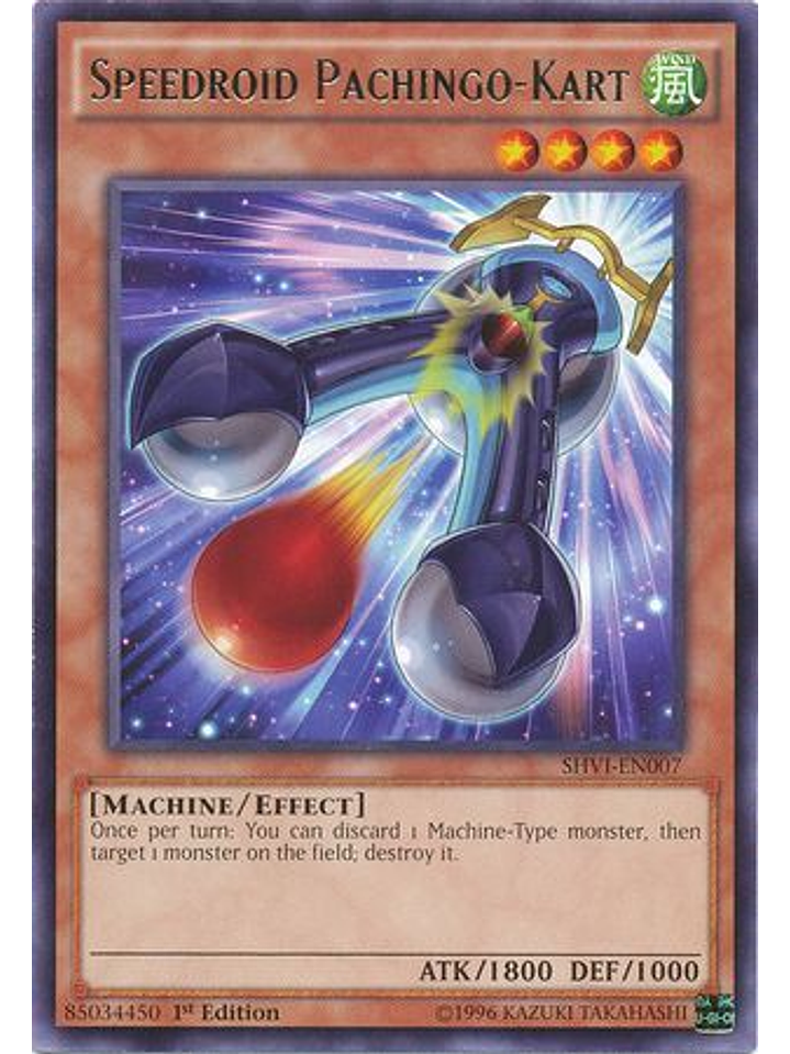 Speedroid Pachingo-Kart - SHVI-EN007 - Rare 1st Edition 1